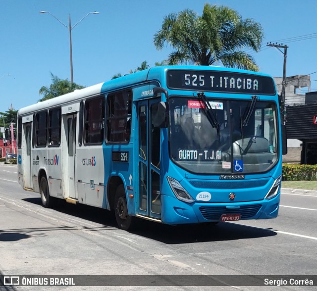 Santa Zita Transportes Coletivos 21194 na cidade de Vila Velha, Espírito Santo, Brasil, por Sergio Corrêa. Número da foto: #12596340.