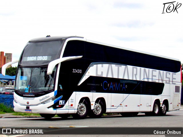 Auto Viação Catarinense 324310 na cidade de São Paulo, São Paulo, Brasil, por César Ônibus. Número da foto: #12600652.