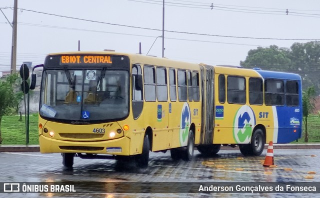Viação Sorriso de Minas 4603 na cidade de Uberlândia, Minas Gerais, Brasil, por Anderson Gonçalves da Fonseca. Número da foto: #12601271.