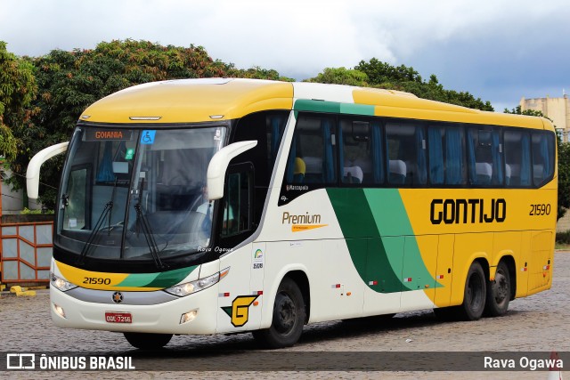 Empresa Gontijo de Transportes 21590 na cidade de Vitória da Conquista, Bahia, Brasil, por Rava Ogawa. Número da foto: #12599413.
