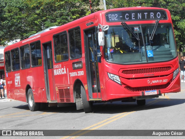 EPT - Empresa Pública de Transportes de Maricá MAR 01.007 na cidade de Maricá, Rio de Janeiro, Brasil, por Augusto César. Número da foto: #12600163.