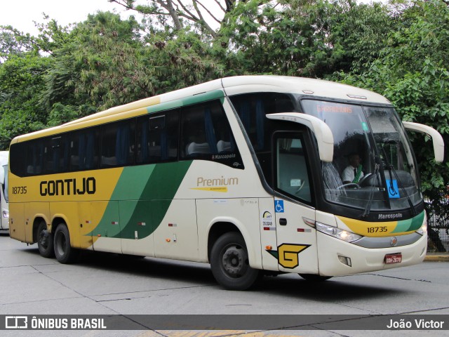 Empresa Gontijo de Transportes 18735 na cidade de São Paulo, São Paulo, Brasil, por João Victor. Número da foto: #12601384.