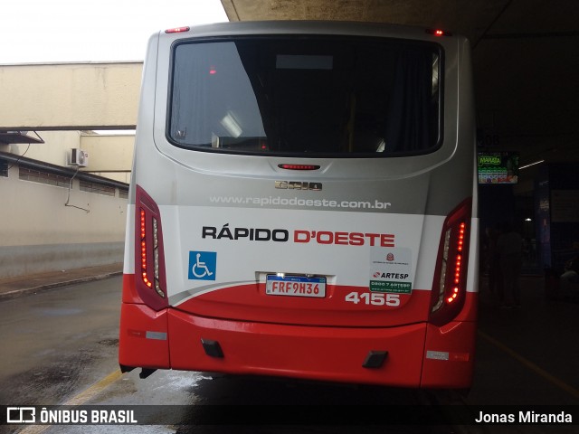 Rápido D´Oeste 4155 na cidade de Ribeirão Preto, São Paulo, Brasil, por Jonas Miranda. Número da foto: #12599724.