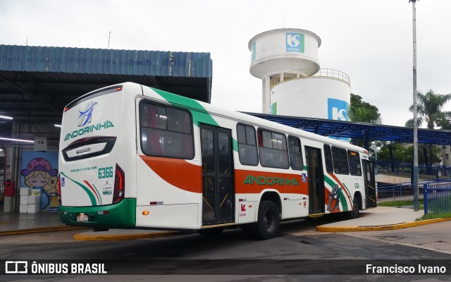 Empresa de Transportes Andorinha 6366 na cidade de Presidente Prudente, São Paulo, Brasil, por Francisco Ivano. Número da foto: #12533093.