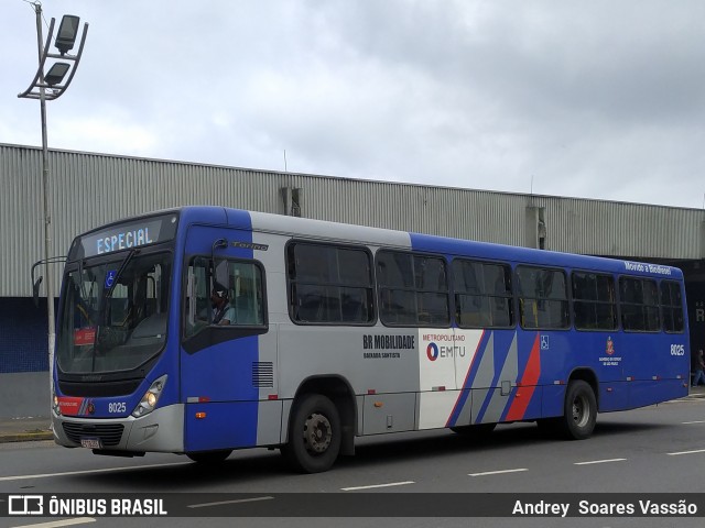 BR Mobilidade Baixada Santista 8025 na cidade de Santos, São Paulo, Brasil, por Andrey  Soares Vassão. Número da foto: #12531952.