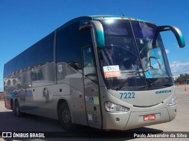 Viação Garcia 7222 na cidade de Queimados, Rio de Janeiro, Brasil, por Paulo Alexandre da Silva. Número da foto: #12533638.