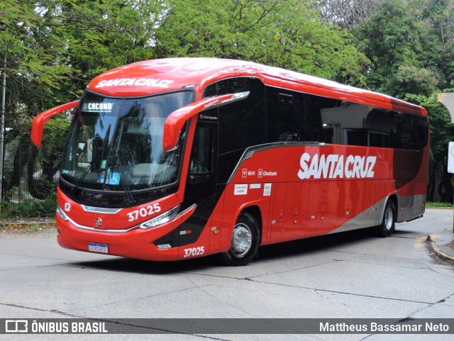 Viação Santa Cruz 37025 na cidade de São Paulo, São Paulo, Brasil, por Mattheus Bassamar Neto. Número da foto: #12534473.