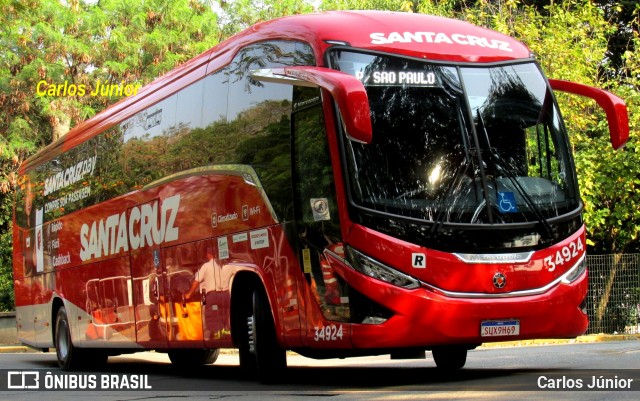 Viação Santa Cruz 34924 na cidade de São Paulo, São Paulo, Brasil, por Carlos Júnior. Número da foto: #12532981.