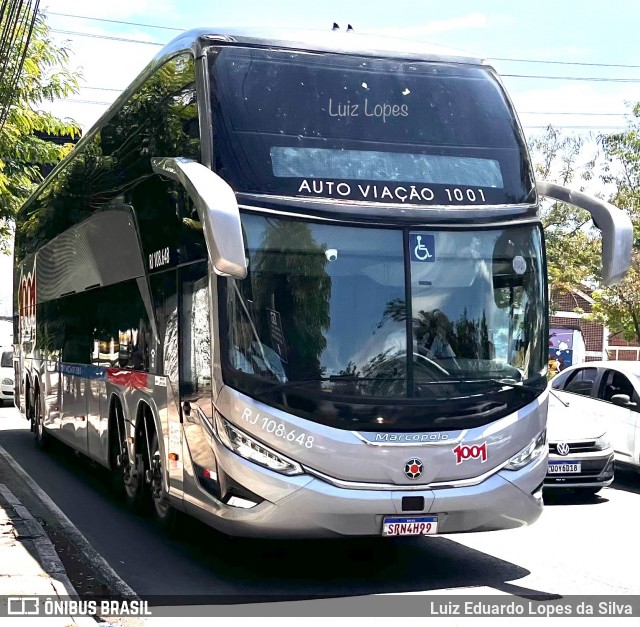 Auto Viação 1001 RJ 108.648 na cidade de Niterói, Rio de Janeiro, Brasil, por Luiz Eduardo Lopes da Silva. Número da foto: #12532937.
