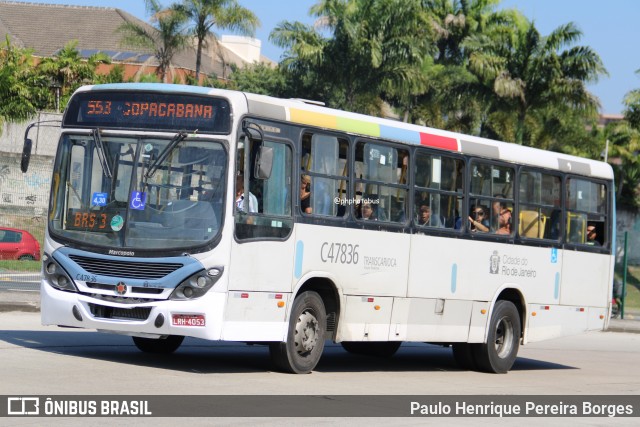Viação Redentor C47836 na cidade de Rio de Janeiro, Rio de Janeiro, Brasil, por Paulo Henrique Pereira Borges. Número da foto: #12534035.