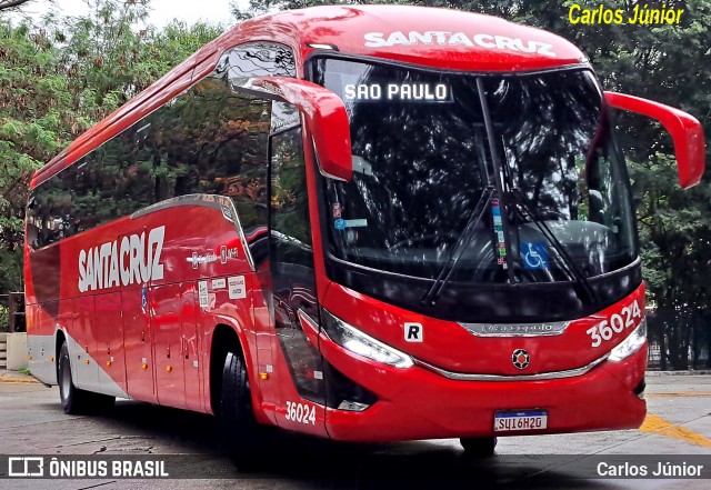 Viação Santa Cruz 36024 na cidade de São Paulo, São Paulo, Brasil, por Carlos Júnior. Número da foto: #12533520.