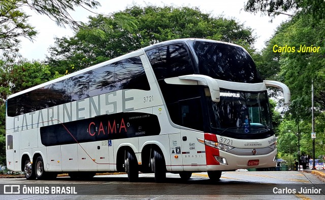 Auto Viação Catarinense 3721 na cidade de São Paulo, São Paulo, Brasil, por Carlos Júnior. Número da foto: #12533665.