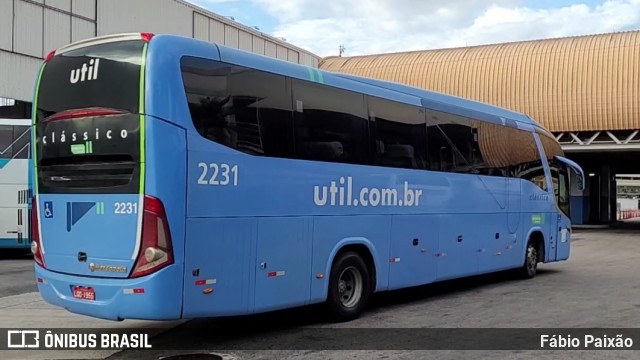 UTIL - União Transporte Interestadual de Luxo 2231 na cidade de Rio de Janeiro, Rio de Janeiro, Brasil, por Fábio Paixão. Número da foto: #12532076.