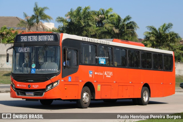 Transportes Vila Isabel A27585 na cidade de Rio de Janeiro, Rio de Janeiro, Brasil, por Paulo Henrique Pereira Borges. Número da foto: #12534013.