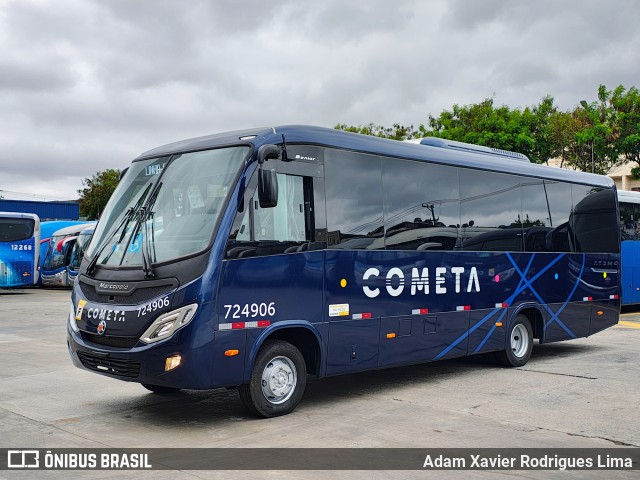 Viação Cometa 724906 na cidade de São Paulo, São Paulo, Brasil, por Adam Xavier Rodrigues Lima. Número da foto: #12602797.