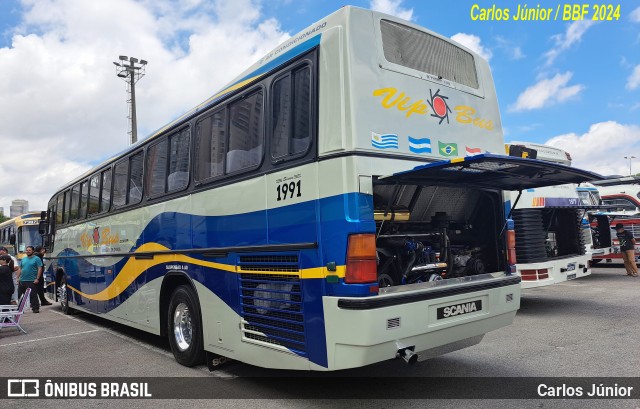 Vip Bus Comércio de Ônibus 1991 na cidade de Barueri, São Paulo, Brasil, por Carlos Júnior. Número da foto: #12602642.