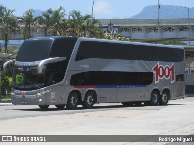 Auto Viação 1001 RJ 108.299 na cidade de Rio de Janeiro, Rio de Janeiro, Brasil, por Rodrigo Miguel. Número da foto: #12602650.