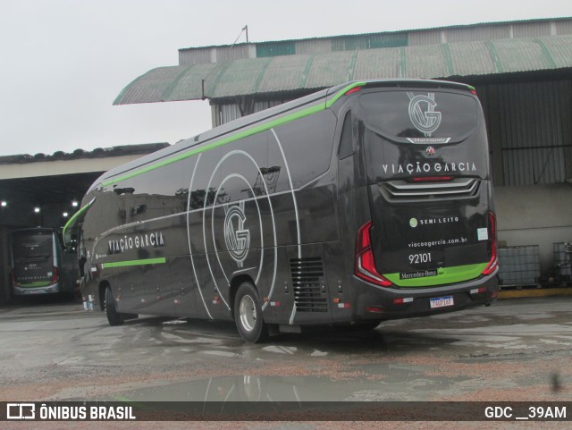 Viação Garcia 92101 na cidade de Curitiba, Paraná, Brasil, por GDC __39AM. Número da foto: #12601752.