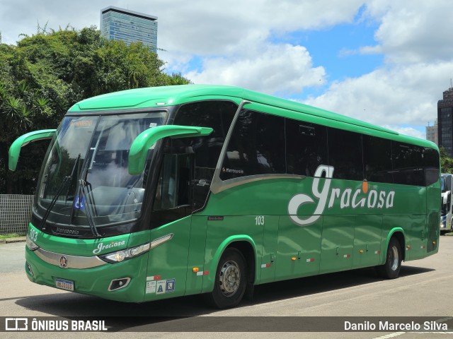 Viação Graciosa 103 na cidade de Curitiba, Paraná, Brasil, por Danilo Marcelo Silva. Número da foto: #12601687.