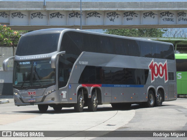 Auto Viação 1001 RJ 108.1207 na cidade de Rio de Janeiro, Rio de Janeiro, Brasil, por Rodrigo Miguel. Número da foto: #12602648.
