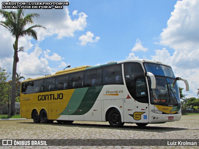 Empresa Gontijo de Transportes 17005 na cidade de Juiz de Fora, Minas Gerais, Brasil, por Luiz Krolman. Número da foto: #12601501.