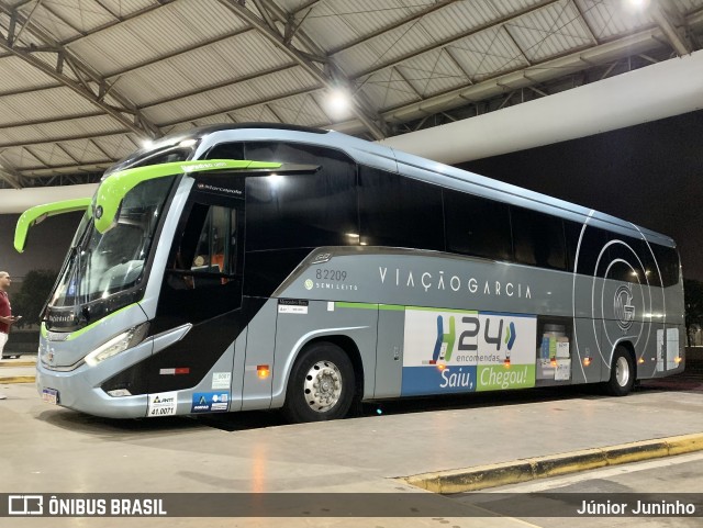Viação Garcia 82209 na cidade de Marília, São Paulo, Brasil, por Júnior Juninho. Número da foto: #12601475.