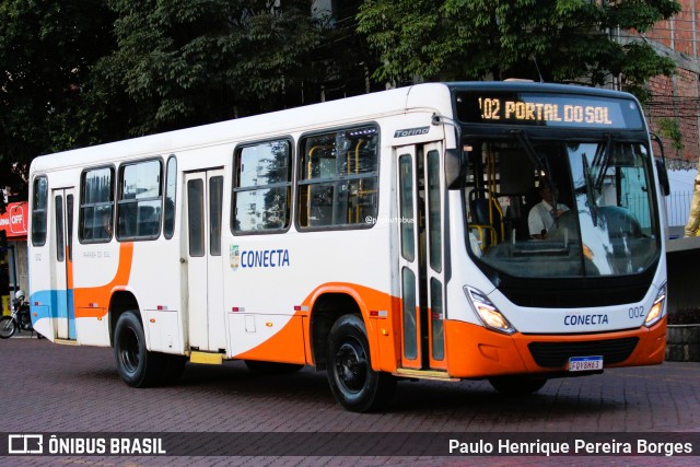 Viação Conecta 002 na cidade de Paraíba do Sul, Rio de Janeiro, Brasil, por Paulo Henrique Pereira Borges. Número da foto: #12536281.