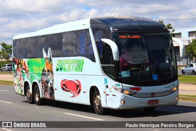 Eucatur - Empresa União Cascavel de Transportes e Turismo 4705 na cidade de Curitiba, Paraná, Brasil, por Paulo Henrique Pereira Borges. Número da foto: #12536311.