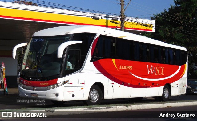 ViaSol Transportes Rodoviários 111055 na cidade de São Carlos, São Paulo, Brasil, por Andrey Gustavo. Número da foto: #12536359.