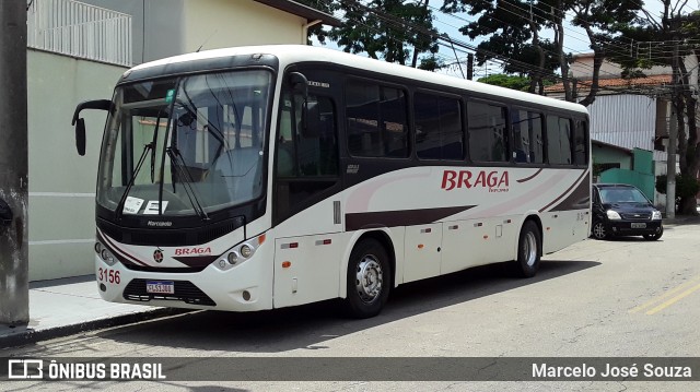 Braga Turismo 3156 na cidade de São José dos Campos, São Paulo, Brasil, por Marcelo José Souza. Número da foto: #12535755.