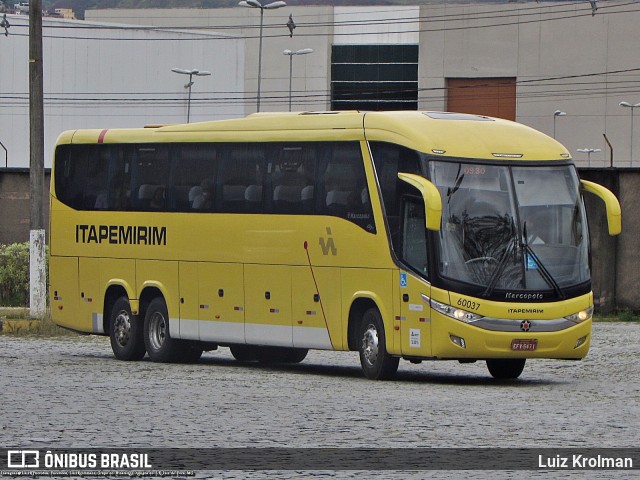 Viação Itapemirim 60037 na cidade de Juiz de Fora, Minas Gerais, Brasil, por Luiz Krolman. Número da foto: #12535436.