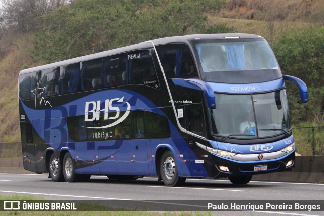 BHS Turismo de Rio 5206 na cidade de Piraí, Rio de Janeiro, Brasil, por Paulo Henrique Pereira Borges. Número da foto: #12536299.