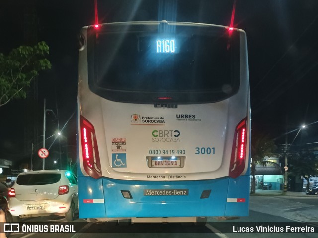 BRT Sorocaba Concessionária de Serviços Públicos SPE S/A 3001 na cidade de Sorocaba, São Paulo, Brasil, por Lucas Vinicius Ferreira. Número da foto: #12535126.