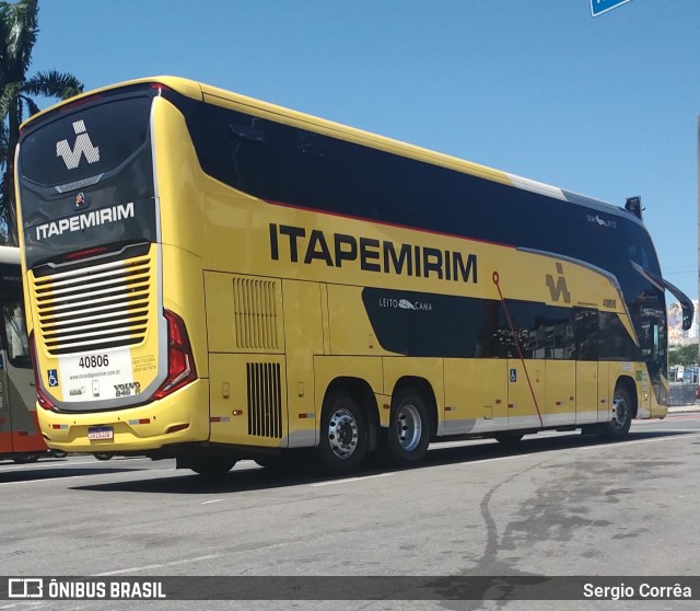 Viação Nova Itapemirim 40806 na cidade de Vitória, Espírito Santo, Brasil, por Sergio Corrêa. Número da foto: #12538260.