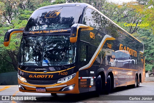 Auto Viação Gadotti 7400 na cidade de São Paulo, São Paulo, Brasil, por Carlos Júnior. Número da foto: #12536928.