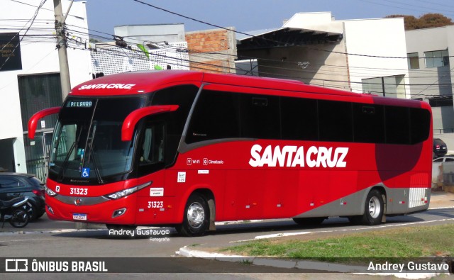 Viação Santa Cruz 31323 na cidade de Lavras, Minas Gerais, Brasil, por Andrey Gustavo. Número da foto: #12538473.