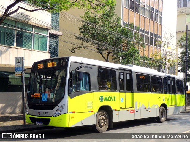 Auto Omnibus Floramar 11398 na cidade de Belo Horizonte, Minas Gerais, Brasil, por Adão Raimundo Marcelino. Número da foto: #12537861.