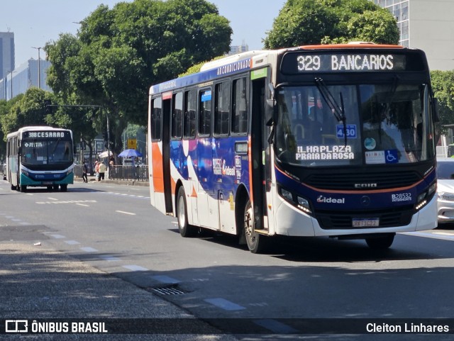 Viação Ideal B28532 na cidade de Rio de Janeiro, Rio de Janeiro, Brasil, por Cleiton Linhares. Número da foto: #12537218.
