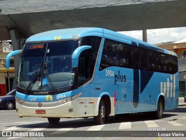 UTIL - União Transporte Interestadual de Luxo 3904 na cidade de Belo Horizonte, Minas Gerais, Brasil, por Lucas Vieira. Número da foto: #12538495.