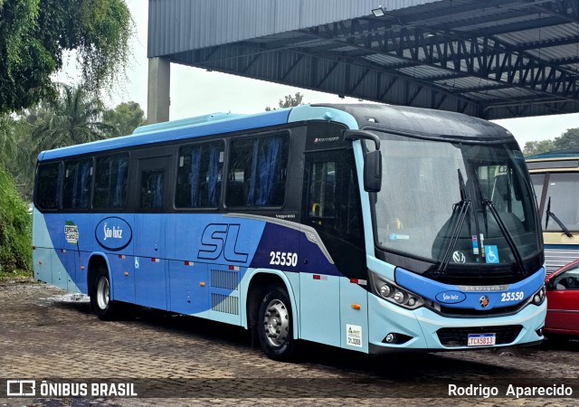 Viação São Luiz 25550 na cidade de Conselheiro Lafaiete, Minas Gerais, Brasil, por Rodrigo  Aparecido. Número da foto: #12537301.