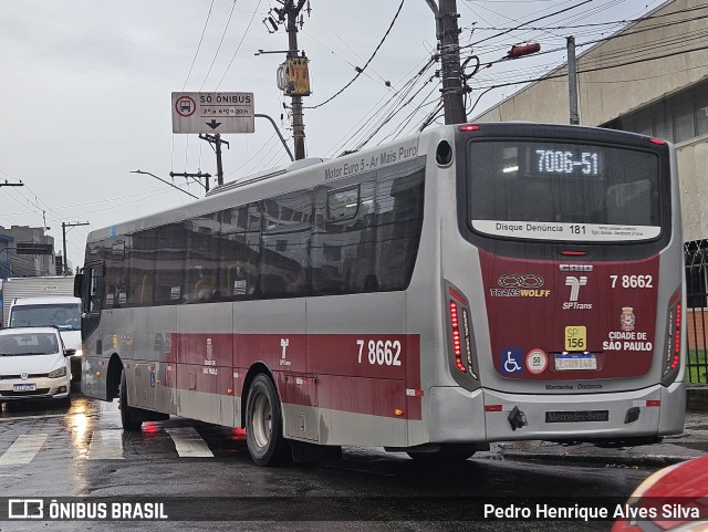 Transwolff Transportes e Turismo 7 8662 na cidade de São Paulo, São Paulo, Brasil, por Pedro Henrique Alves Silva. Número da foto: #12541206.