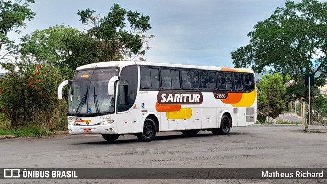 Saritur - Santa Rita Transporte Urbano e Rodoviário 21660 na cidade de Montes Claros, Minas Gerais, Brasil, por Matheus Richard. Número da foto: #12540169.