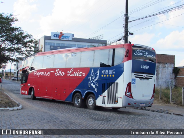 Expresso São Luiz 10080 na cidade de Caruaru, Pernambuco, Brasil, por Lenilson da Silva Pessoa. Número da foto: #12540060.