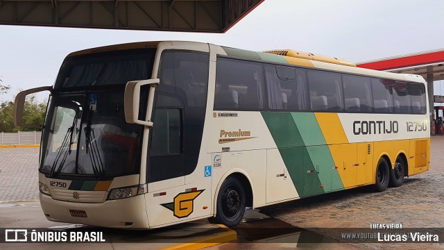 Empresa Gontijo de Transportes 12750 na cidade de Estiva, Minas Gerais, Brasil, por Lucas Vieira. Número da foto: #12539472.
