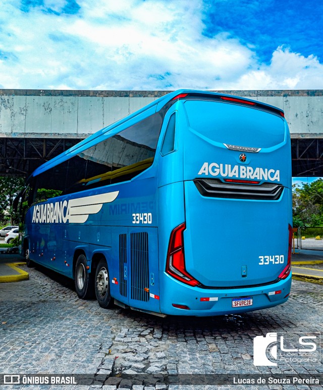 Viação Águia Branca 33430 na cidade de Campos dos Goytacazes, Rio de Janeiro, Brasil, por Lucas de Souza Pereira. Número da foto: #12540826.