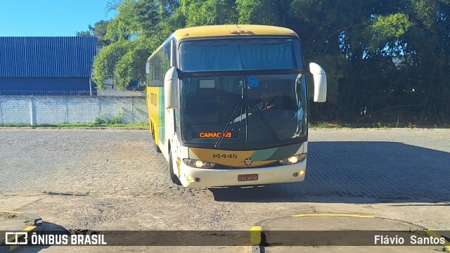 Empresa Gontijo de Transportes 14445 na cidade de Cruz das Almas, Bahia, Brasil, por Flávio  Santos. Número da foto: #12538981.
