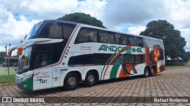 Empresa de Transportes Andorinha 7401 na cidade de Loanda, Paraná, Brasil, por Rafael Rodenas. Número da foto: #12540432.