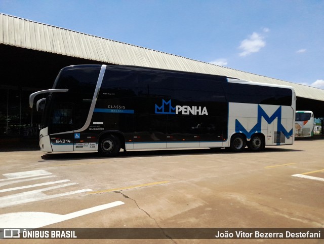 Empresa de Ônibus Nossa Senhora da Penha 64214 na cidade de Maringá, Paraná, Brasil, por João Vitor Bezerra Destefani. Número da foto: #12538834.