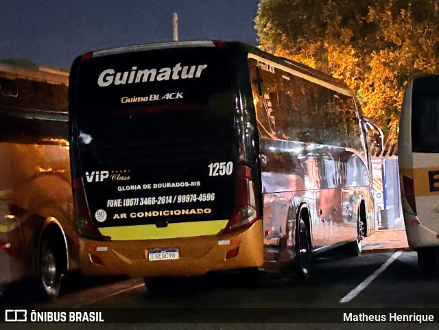 Guimatur Transporte e Turismo 1250 na cidade de Dourados, Mato Grosso do Sul, Brasil, por Matheus Henrique. Número da foto: #12540480.
