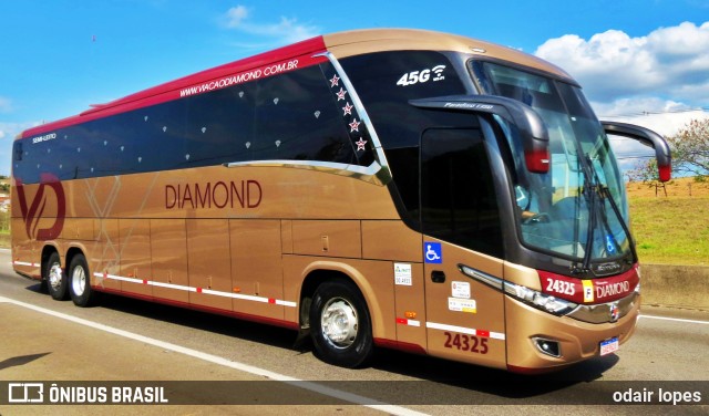 Viação Diamond Turismo 24325 na cidade de Caçapava, São Paulo, Brasil, por odair lopes. Número da foto: #12541108.